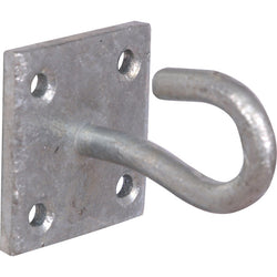  Galvanised Hook on Plate 50x50mm