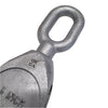 Galvanised Malleable Iron GMI Pulley Block - Single - Swivel Oval Eye 