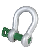 Green Pin Grade 6 Bow Shackles with Screw Collar Pin