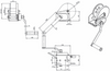 Technical Drawing with labelled dimensions of the Gebuwin HW200 spur gear winch