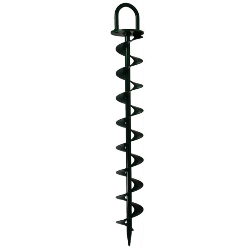 Heavy duty Green Powder coated Ground Anchor by Riggfix