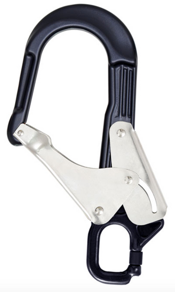 Kratos - Aluminium Double Action Pin Opening Eye Scaffold Hook from RiggingUK