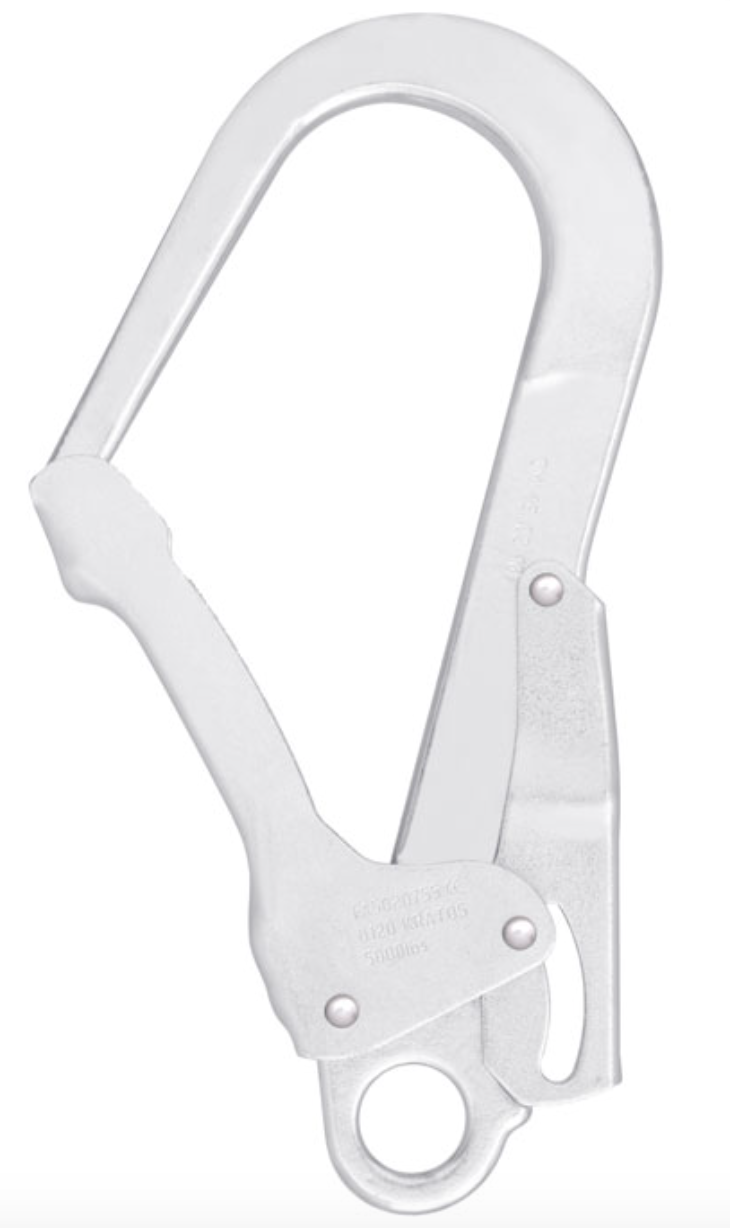 Kratos - Steel Double Action Locking Scaffold Hook - 50.8mm Gate Opening - 23kN from RiggingUK