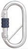 Kratos - Steel Screw Locking Karabiner with Captive Pin - MBS 25kN - Gate Opening 18mm