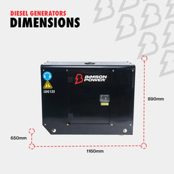 Bimson Power LDG12S 12.5kVa Diesel Generator