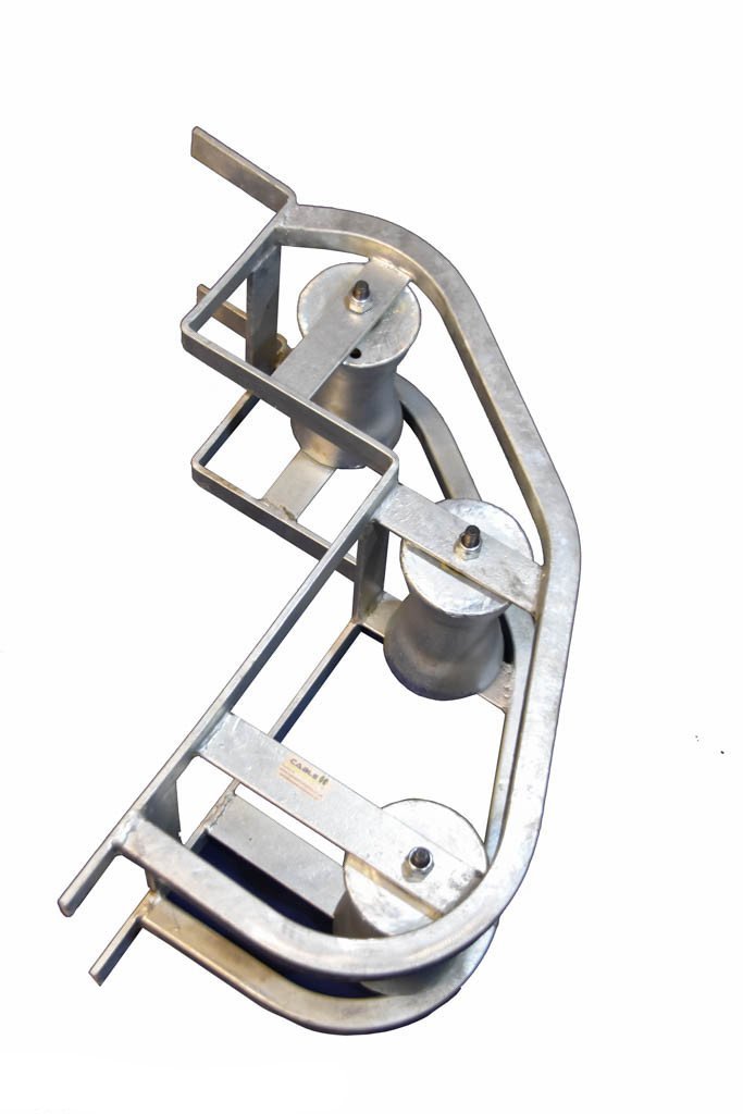 Lead in Triple Manhole Cable Roller