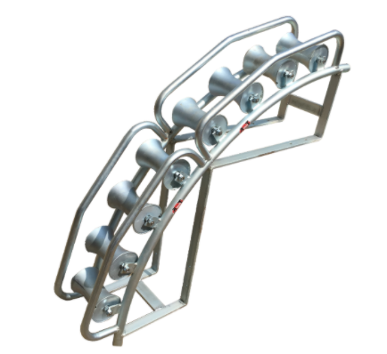 Large 8 Roller Corner & Manhole Cable Roller  - Max Payload 500kg