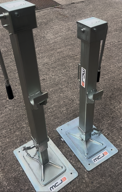 MCJ3 Mechanical Cable Reel Jack Sets - showing distance movement