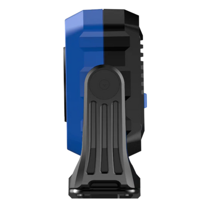 Blue and Black NightSearcher Micro 1100 - 1100 Lumens - Rechargeable Work Light side profile