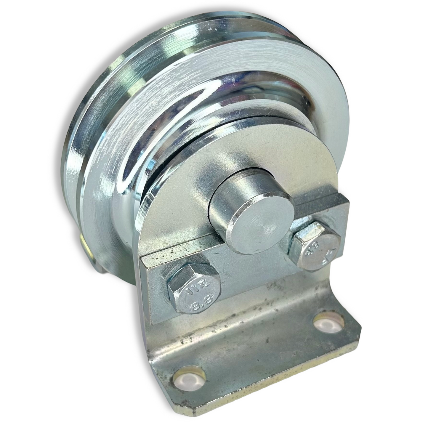 Zinc Plated Steel Sheaves with Fixed Bracket Rollers (Model No. 187) from RiggingUK