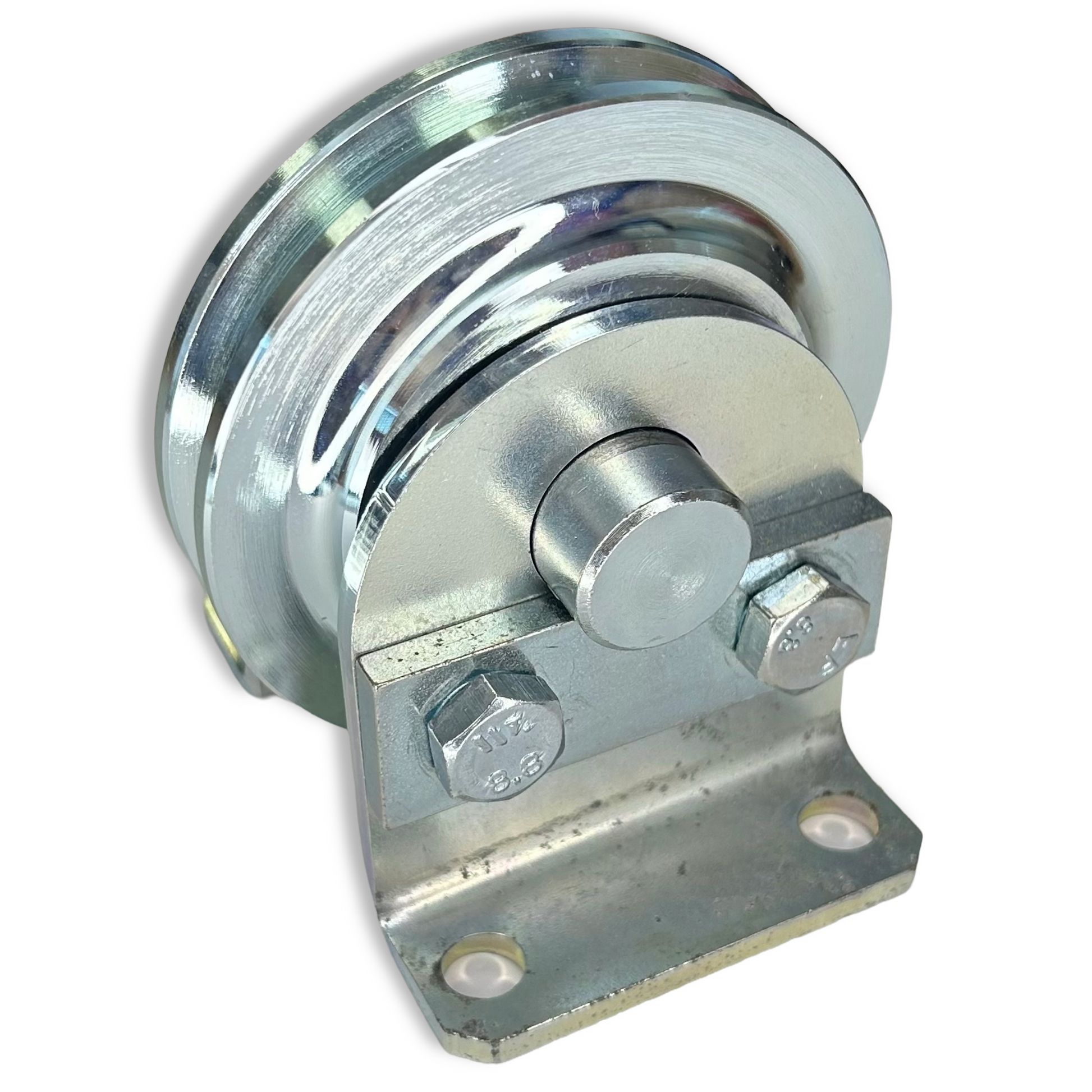 Zinc Plated Steel Sheaves with Fixed Bracket Rollers (Model No. 187) from RiggingUK