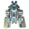 Zinc Plated Steel Sheaves with Fixed Bracket Rollers (Model No. 187)