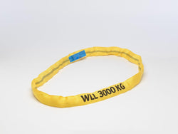  3.0t / 3,000kg WLL Polyester Yellow Roundsling - Made in the UK