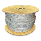 10mm Polyester Pulling Rope (PE -3250 kg) (SGE -2925 kg) – Double Braid (White/Blue)