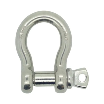 RiggFix Load Rated Stainless Steel Screw Pin Bow Shackle