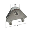 Small Stainless Steel Diverter Pulley for 4mm Rope