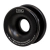 Black ISC Saturn Series Small Rigging Rings used to create single/multiple redirects, to tailor the friction in a rigging system