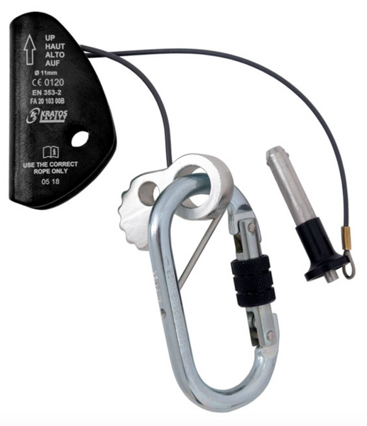 Kratos - Lorel Guided Type Rope Fall Arrester to suit 11mm dia Kernmantle Rope