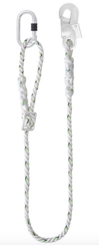  Kratos - 2m Adjustable Work Positioning Twisted Rope Lanyard