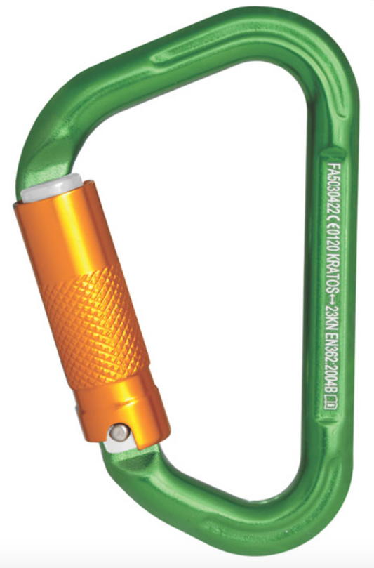Aluminium Triple Action Locking Keylock Karabiner - 23kN