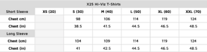 STEIN - X25 VENTOUT Hi-Viz T-Shirt Short Sleeve - Yellow - Assorted Sizes