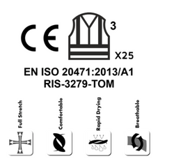 STEIN - X25 VENTOUT Hi-Viz  T-Shirt Long Sleeve - Yellow - Assorted Sizes