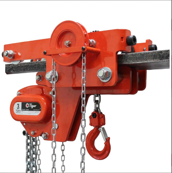 1.0t Tiger LHCG Low Headroom Combined Geared Block & Trolley. Beam Width 62-180mm