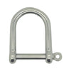 Stainless Steel AISI 316 Captive Pin Wide Jaw Dee Shackle from RiggingUK