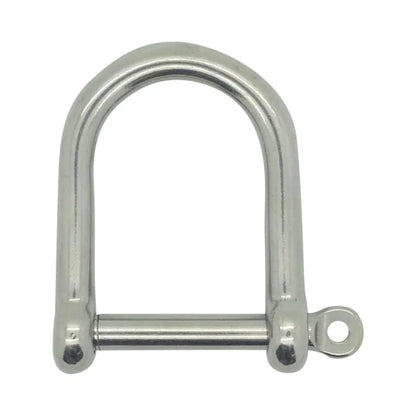 Stainless Steel AISI 316 Captive Pin Wide Jaw Dee Shackle from RiggingUK