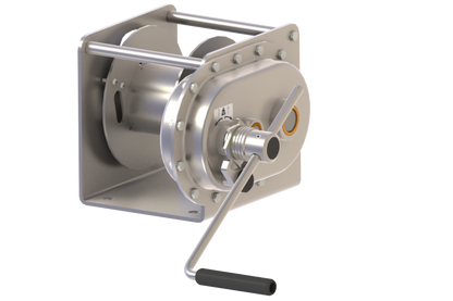 GEBUWIN - TC1000 and TC1500 SS/FS SPUR GEAR CONSOLE WINCH - STAINLESS STEEL FINISH