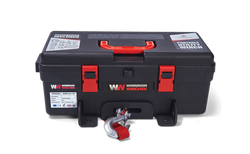  Trojan Portable Utility 12v (1814kg) Winch with Synthetic Rope