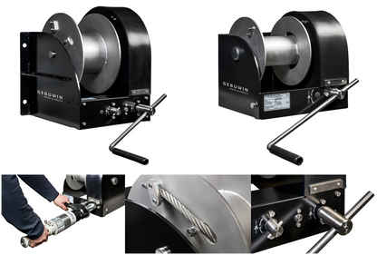 GEBUWIN - WW TYPE Single Drum Marine Worm Gear (WG) Winch (Type D/MR)