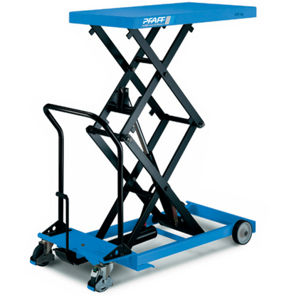 Pfaff HF DM 800kg Mobile Double Scissor Lift – Manual Hydraulic