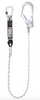 Gravity Aluminium Shock Absorbing 11mm Kernmantle Single Lanyard with Scaff Hook - Assorted Lengths 2.0m