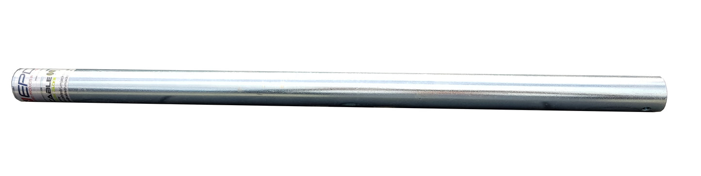 This durable metal bar is designed for use with manual screw cable drum jacks, providing a safe and efficient way to raise and lower cable drums during installation
