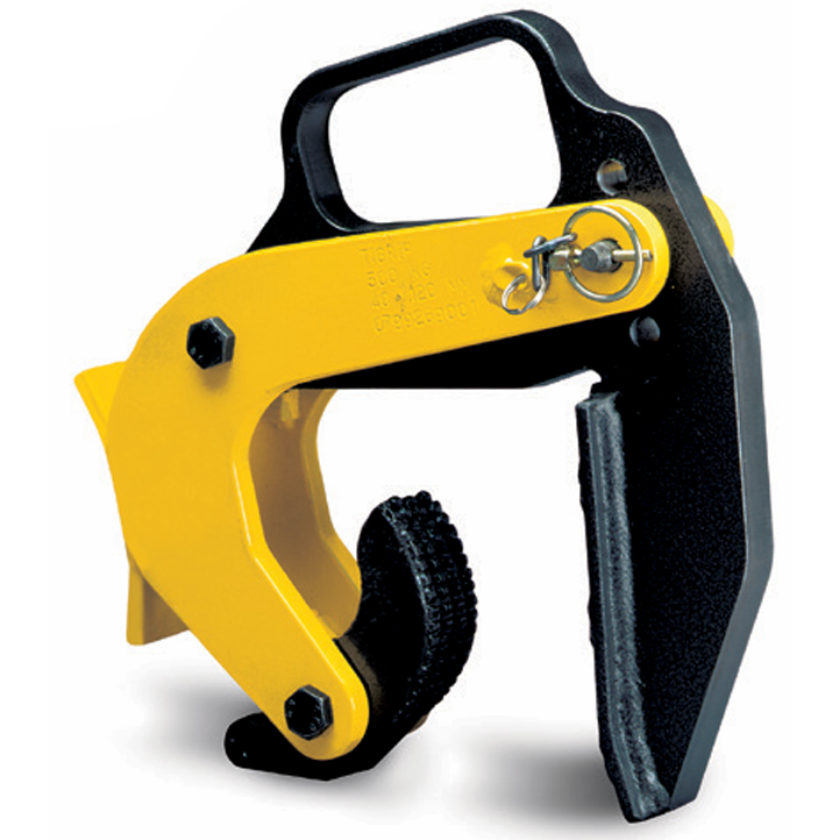 Yellow and Black Camlok BTG Concrete Pipe Lifting Clamp