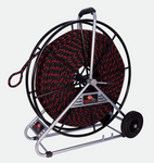 RUNPOTEC - 12mm Diameter Pulling Rope Polyester with Reel Ø12mm - 200m - 2 x (SE) Spliced Eye  - MBL 2,180kg incl. reel