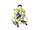 RUNPOTEC - PROFI-SET Fiberglass rod with wheeled cage incl. double-outlet system 80m Ø 6mm 7 piece accessory kit 80m