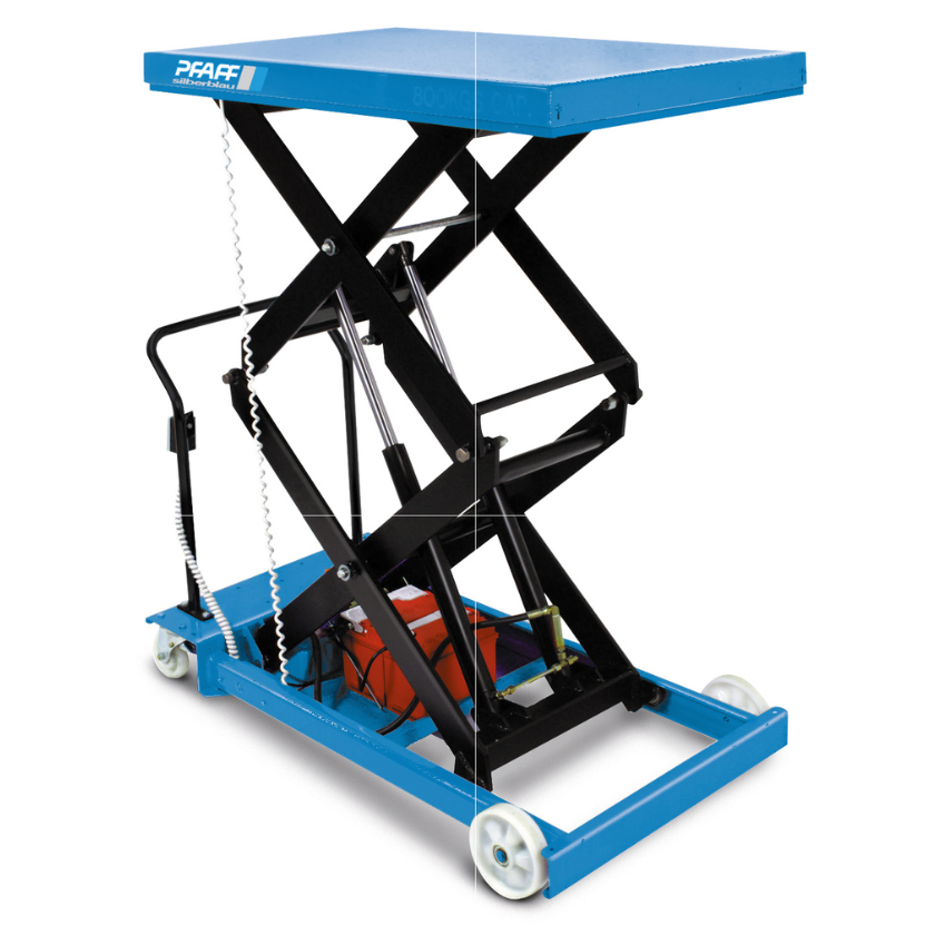 Pfaff HF DE 500kg Mobile Double Scissor Lift – Electric Hydraulic