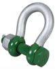 Green Pin Polar Grade 8 Bow Shackle with Safety Nut and Bolt Pin 85t