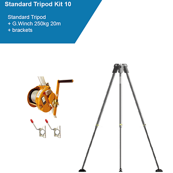 GLOBESTOCK G.Tripod 230 Standard TRIPOD KIT 10 (20m)