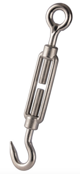 Stainless Steel Open Body Straining Screw Hook/Eye 6mm