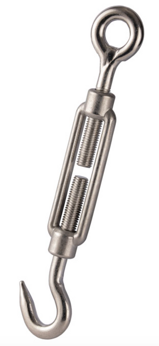  Stainless Steel Open Body Straining Screw Hook/Eye 6mm