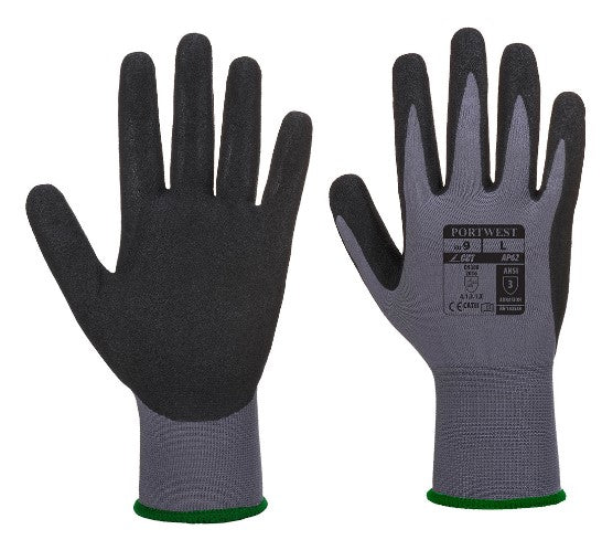 AP62 - Dermiflex Aqua Glove - Grey/Black XXL / Pack of 10 (Less 10%)