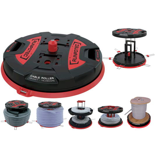 Red and Black Runpotec XB500T Cable Roller