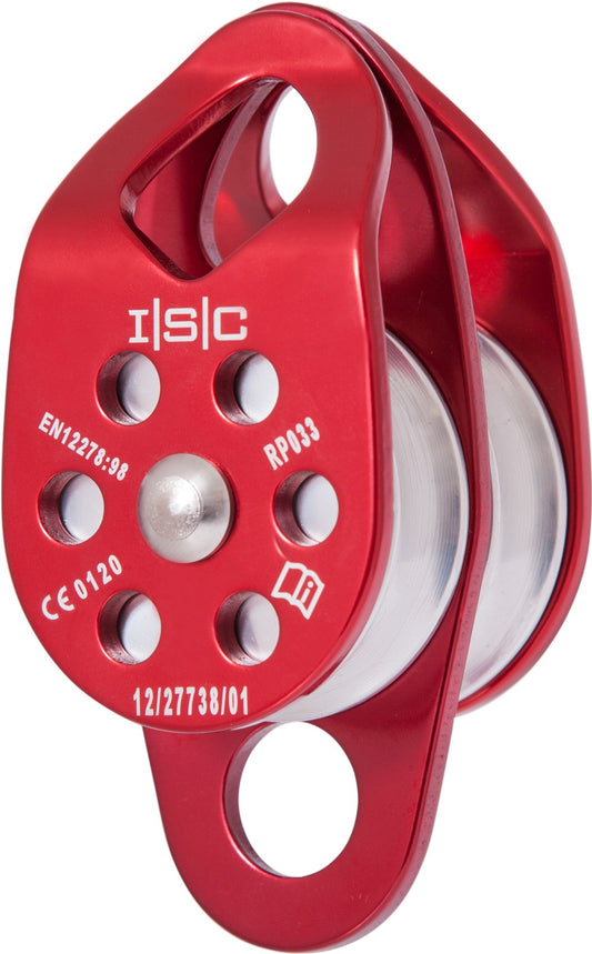 ISC Medium Double Eiger Pulley - MBS 36kN - Max Rope Dia 13mm