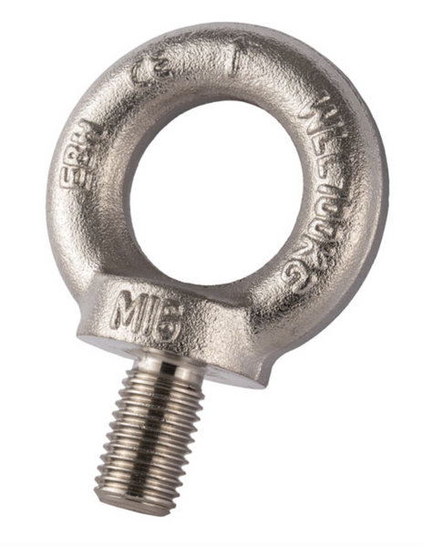Stainless Steel Load Rated Eyebolt - AISI 316 0.34t / 12mm