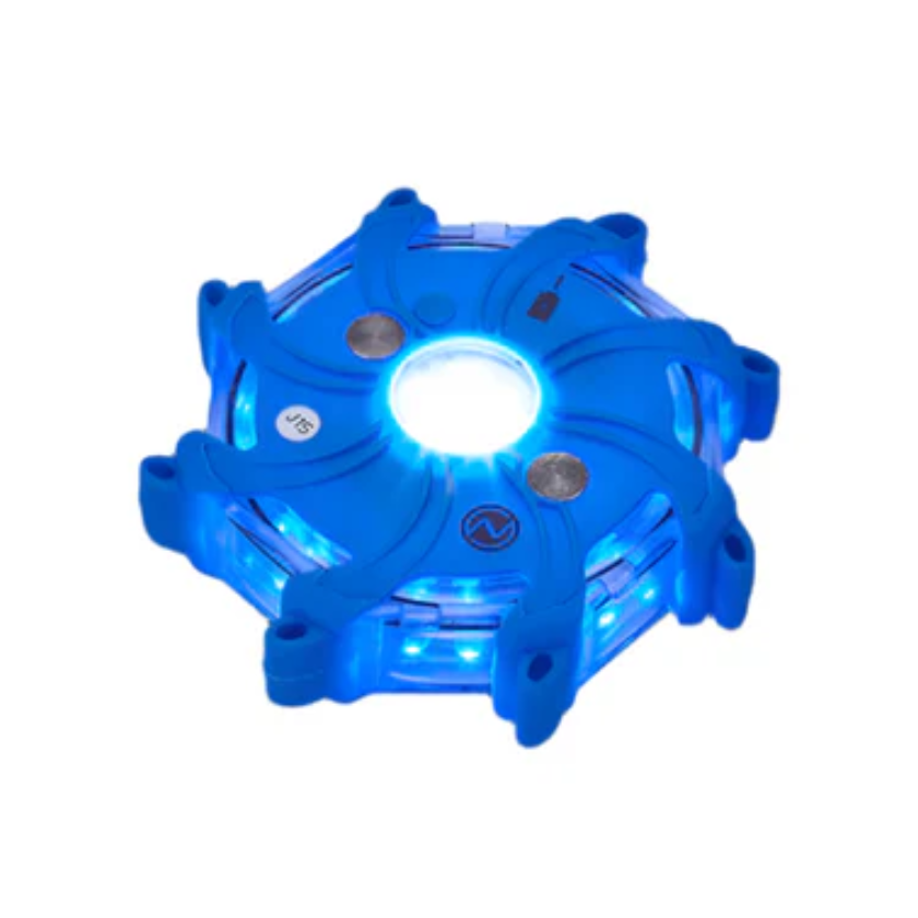 Blue Pulsar Pro - 360º Illumination - Rechargeable Hazard Warning Light Single