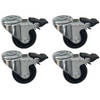 RUNPOTEC Castors with Parking Brakes – Set of 4 (for PRO 530/670)