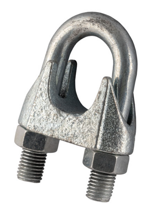 Commercial Galvanised Steel Wire Rope Grip 40mm